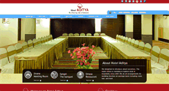 Desktop Screenshot of hoteladityaraipur.com
