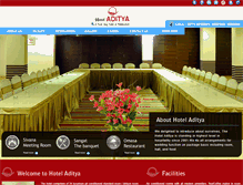 Tablet Screenshot of hoteladityaraipur.com